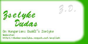 zselyke dudas business card